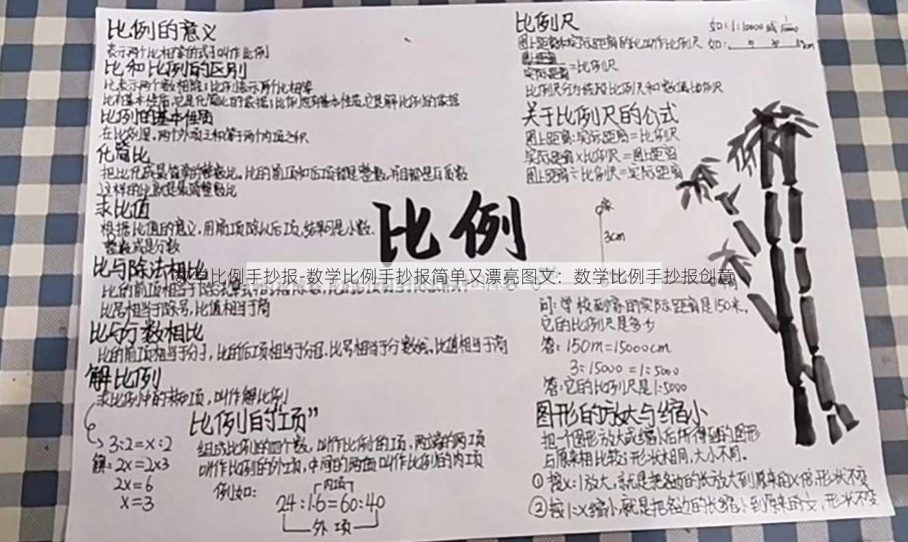 数学比例手抄报-数学比例手抄报简单又漂亮图文：数学比例手抄报创意